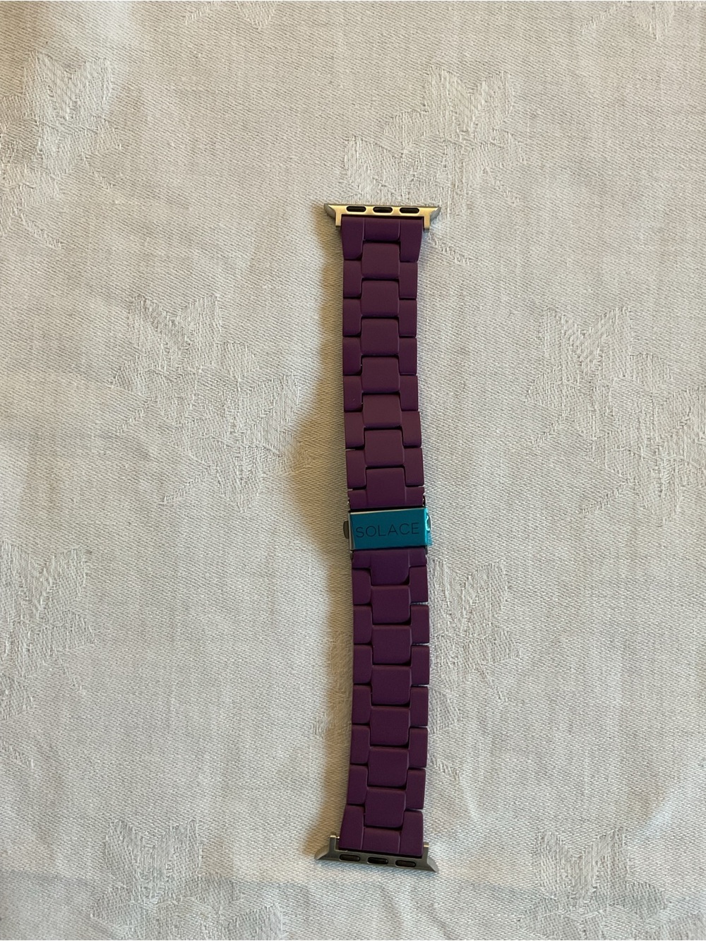SOLACE Purple Silicone Link Watch Band for Smartwatches
